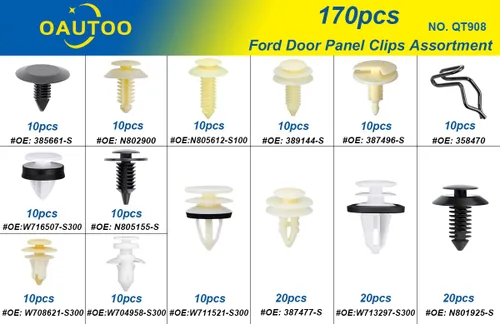 Vista 3 de 170 piezas para Ford Lincoln Mercury Puerta Interior Trim Panel Retenedor Clips Surtido