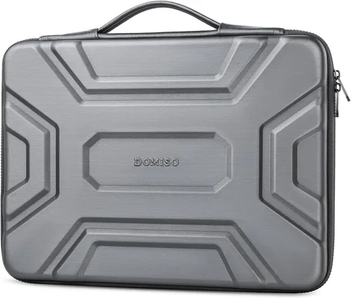 Vista 10 de DOMISO Funda para laptop de 13 pulgadas con asa, a prueba de golpes y resistente al agua, funda protectora de EVA para laptop de 13 a 13.3 pulgadas