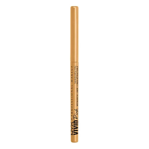 Vista 9 de NYX Maquillaje Profesional Lápiz de ojos mecánico, Mecánico rico vívido, Delineador retráctil cremoso - Deslumbrante ámbar, Delineador dorado