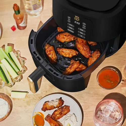 Vista 4 de Freidora de aire digital de 3 cuartos de galón, freidora de aire compacta para cocina pequeña con pantalla táctil, 4 funciones preestablecidas