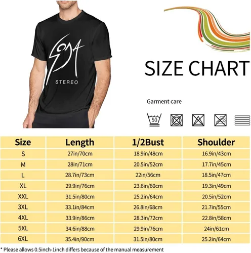 Vista 8 de Soda Music and Stereo - Camiseta de manga corta para hombre, diseño casual, cuello redondo, unisex, color negro