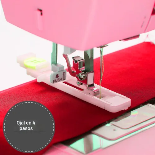 Vista 7 de SINGER® 4411 (rosa) Máquina de coser resistente de alta velocidad