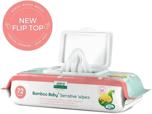 Vista 6 de Aleva Naturals - Toallitas de bambú para bebé, 37949, Sensitive, 1