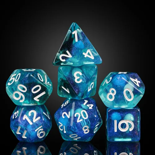Vista 37 de UDIXI Juego de 7 dados poliédricos DND D&D, RPG D y D con bolsa de almacenamiento para juegos de rol y otros juegos de mesa (Aarakocra)
