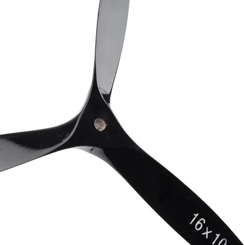 Vista 4 de Hélice RC de 3 cuchillas 16 × 10 Hélice de avión RC de madera de haya para avión de motor de gasolina