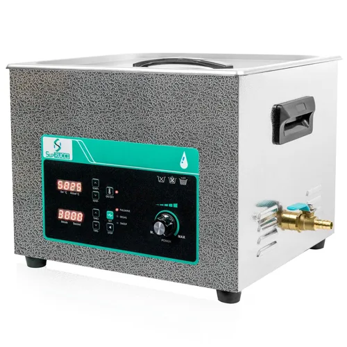 Vista 9 de Limpiador ultrasónico de 3 litros con potencia y barrido ajustables, máquina de limpieza ultra sónico de 120 W, temporizador digital y calentador
