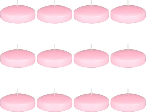 Vista 5 de Mega Candles 4 velas flotantes negras sin perfume, vela de cera vertida a mano de 3 pulgadas de diámetro, decoración del hogar, recepciones de boda