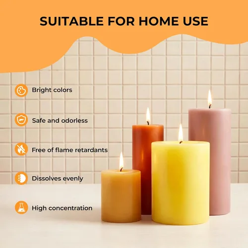 Vista 7 de YRYM HT Tinte de vela, 12 colores para hacer velas (12 botellas)