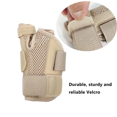 Vista 6 de Férula para el pulgar con muñequera, soporte para el pulgar para estabilizador de muñeca, mano, pulgar, se adapta tanto a la mano derecha izquierda