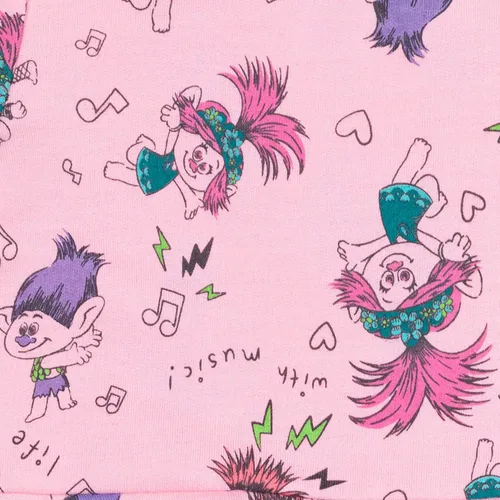 Vista 3 de DreamWorks Trolls Poppy - Vestido de rizo francés para niñas pequeñas a niños pequeños