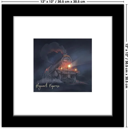 Vista 6 de Trends International Gallery Pops Harry Potter - Póster de pared Glimmer Hogwarts Express, 12.00 x 12.00 pulgadas, versión de marco negro