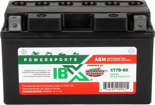 Vista 12 de Baterías interestatales IBX YTZ5S-BS Powersports batería 12V 3.5Ah 50CCA AGM (XTZ5S-BS)
