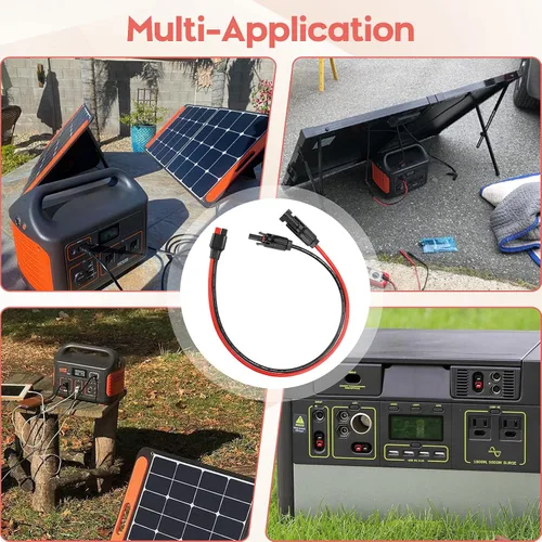 Vista 6 de Kit de conector de cable de panel solar 10 AWG, compatible con conector solar y conector Anderson para RV, Goal Zero Yeti, Renogy generador solar