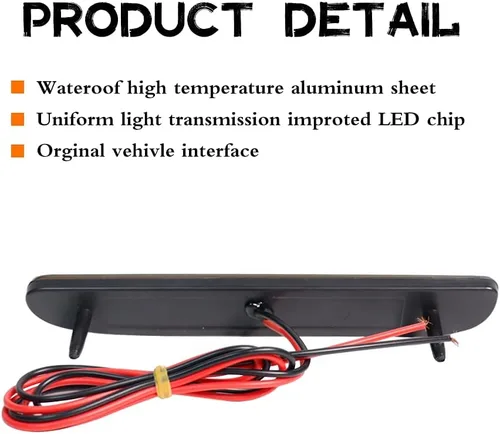 Vista 5 de Para 1994 1995 1996 1997 1998 Ford Mustang Parachoques Trasero Lateral Luces de Marcador Claro Lente Rojo Led Lámpara Luces LED rojas de lente