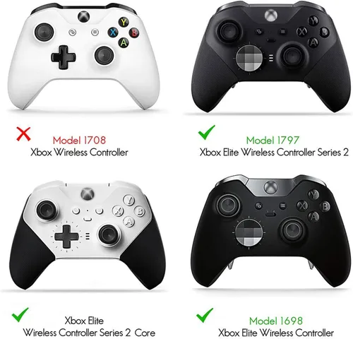 Vista 7 de TOMSIN Xbox Elite Controller Series 2 Paletas, 4 piezas de metal de acero inoxidable para Xbox One Elite 2 Controller, Xbox Controller Elite 2 Core