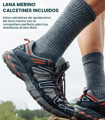 Vista 6 de 100% Merino Wool Base Layer Mens - Long Sleeve Thermal Shirts with Socks .320 negro