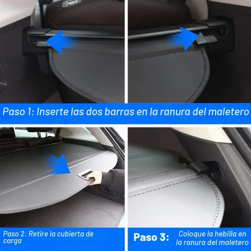 Vista 5 de Cubierta de carga para accesorios Hyundai Tucson 2016-2020 2021, protector de sombra para maletero trasero Cubierta de la sombra del maletero
