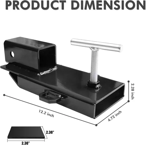 Vista 2 de EBESTTECH - Accesorio de enganche de remolque para montacargas, 1 unidad, accesorio de enganche de remolque de horquilla receptor de 2 pulgadas