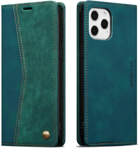 Vista 124 de QLTYPRI Para iPhone Air Case Wallet Con Tarjetero, Vintage PU Cuero Kickstand Cierre Magnético A Prueba De Golpes Folio Libro Funda Para IPhone 17