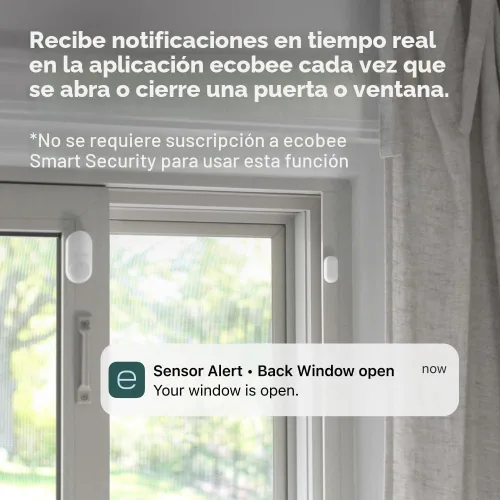 Vista 4 de ecobee Paquete de 2 sensores inteligentes para puertas y ventanas