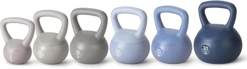 Vista 4 de Bintiva Soft Kettlebell Sets for Women and Men -Color Coded Kettle Bell Set