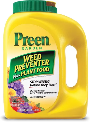 Vista 12 de Preen Garden Weed Preventer Plus Plant Food 31.3 lb. Bolsa - Fertilizante granular multiusos con control de malezas preemergente para jardines
