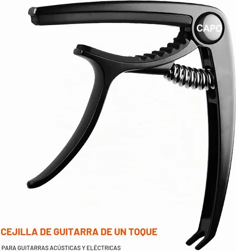 Vista 8 de Cejilla de guitarra acústica y eléctrica - Cejillas de guitarra de 6 cuerdas