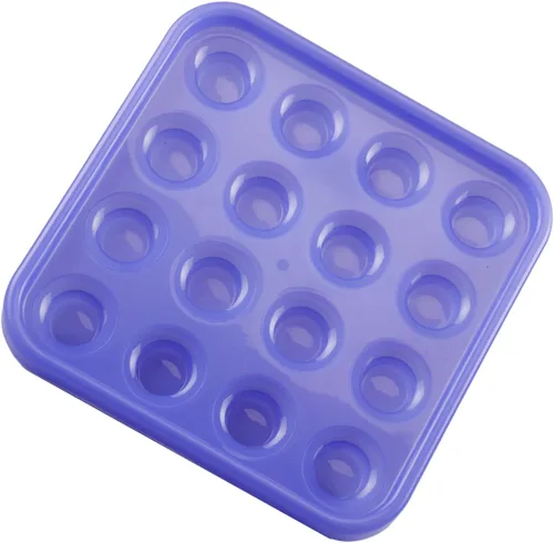 Vista 8 de Bandeja de bola de billar estándar para 16 bolas, bandeja de transporte de bolas de plástico negro de 2 1/4 pulgadas para mesa de billar