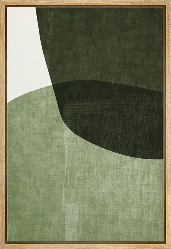 Vista 15 de IDEA4WALL Lienzo enmarcado para pared, acuarela pastel, cordillera, valle, ilustraciones abstractas, naturaleza, arte moderno, bohemio, decorativo