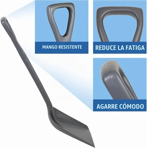Vista 5 de REMCO Polipropileno Industrial higiénico Pala, 24", Gris, 1