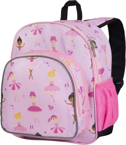 Vista 2 de Wildkin Paquete de mochila de 12 pulgadas con alfombrilla original para siesta (bailarina)