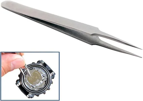 Vista 8 de Juego de pinzas de precisión antimagnéticas, 5.0 in de acero inoxidable, AA NN MM #3#5 para joyería, reparación de relojes, soldadura y manualidades
