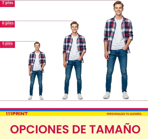 Vista 2 de Recorte de cartón de tamaño real, 5-7 pies, recortes personalizados para fiestas, bodas, cumpleaños, graduaciones, recortes personalizados