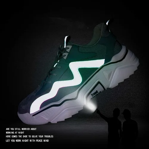 Vista 4 de Zapatos de punta de acero para hombre para mujer, zapatos de seguridad ligeros, antideslizantes, zapatos de trabajo industriales a prueba