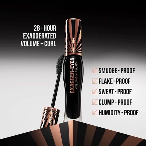 Vista 4 de Charlotte Tilbury Exagger-Eyes Volume & Length Mascara, Exagger-Black