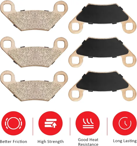 Vista 6 de Pastillas de Freno Delantero Trasero Sinterizado para Sportsman 300/400/450/500/550/570/800/850/ETX Scrambler 850 Predator Outlaw 500 Hawkeye