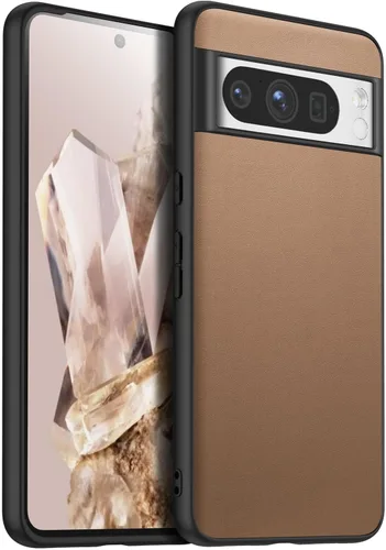 Vista 27 de X-level Funda protectora inalámbrica para Google Pixel 8 Pro, piel azul, ajuste delgado, con protección para lente de cámara