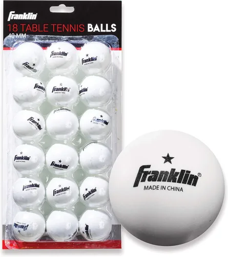 Vista 11 de Franklin Sports Pelotas de tenis de mesa - Pelotas de tenis de mesa de tamaño y peso oficial 40mm - Pelotas profesionales de una estrella - Paquetes