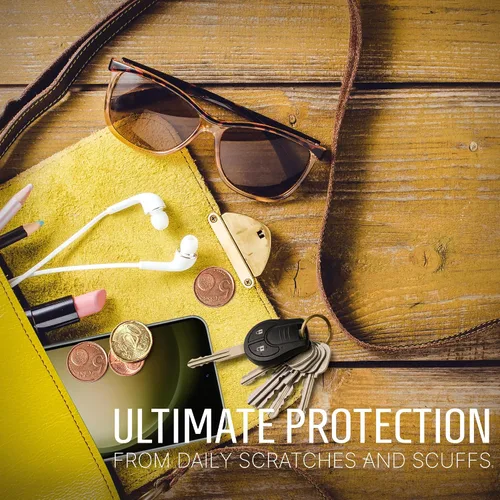 Vista 4 de Inskin Protector de pantalla de vidrio templado para Samsung Galaxy S23+/S23 Plus (6.6 pulgadas, 2023), paquete de 3+3 con protector de lente