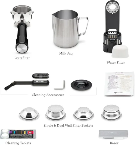 Vista 9 de Breville Barista Express Impress BES876BST, acero inoxidable negro
