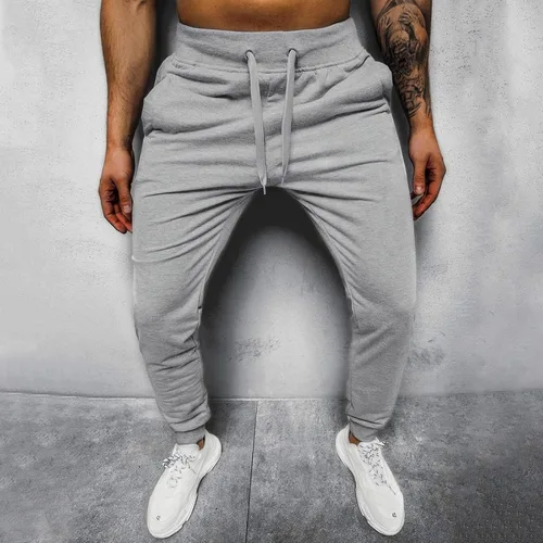 Vista 4 de GIERIDUC Pantalones cargo de cintura elástica para hombre, pantalones de pijama extra largos para hombre, pantalones de vestir plisados negros