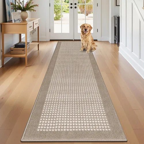Vista 25 de Ileading Tapete para puerta de interior de 24 x 36 pulgadas, absorbente para perros, tapete de bajo perfil para entrada pequeño con respaldo de goma