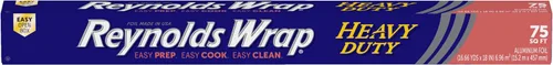 Vista 9 de Aluminio Reynolds Wrap Heavy Duty, 37.5 Square Feet Wide Heavy Duty Foil, Ideal For Large Meats, Food Pans, and Grilling, 18 Inch Wide Roll, Grill