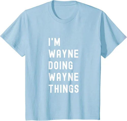 Vista 14 de Camiseta I'm Wayne Doing Wayne Things, Negro