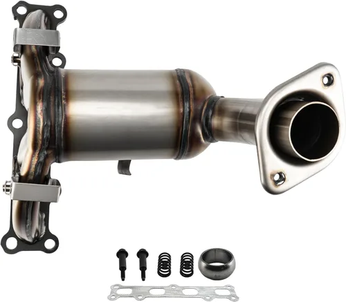 Vista 32 de KAC Convertidor catalítico universal de 2 pulgadas, convertidor catalítico con escudo, 93241,53004 convertidor catalítico de repuesto automotriz