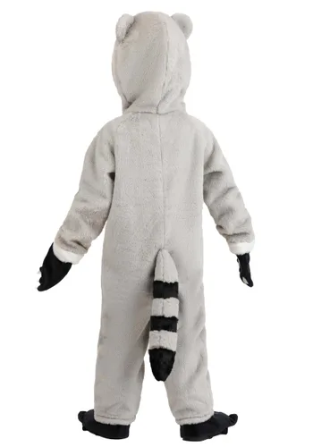 Vista 2 de Disfraz de Mapache Travieso para Niños Pequeños Multicolor