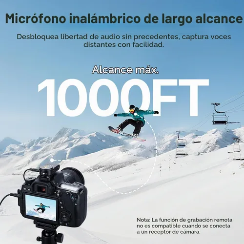 Vista 5 de MAONO Micrófono Lavalier Inalámbrico T5 para Cámara