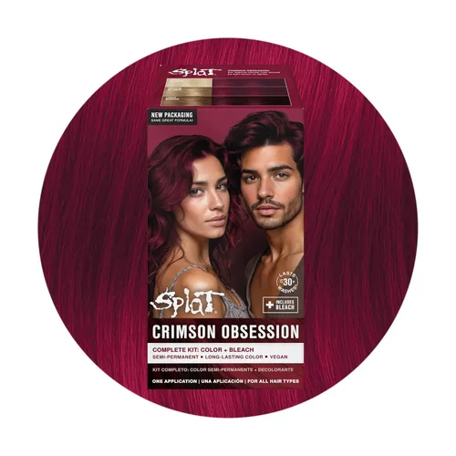 Vista 7 de Splat Kit completo de tinte para el cabello semipermanente de larga duración vegano y libre de crueldad Aqua Rush
