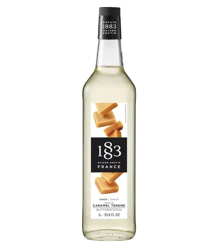Vista 104 de 1883 Jarabe de Amaretto para bebidas, fabricado en Francia, botella de plástico de 1 litro