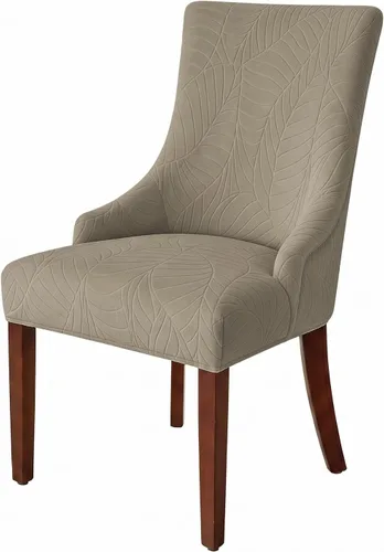 Vista 8 de Fundas para silla con respaldo alado, impermeables, elásticas Beige